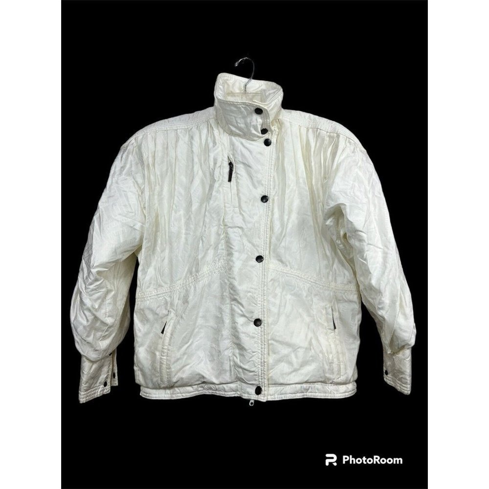 Vtg 90s Roffe XCT Ski Jacket by XCT Women Sz 8 White Thinsulate USA‎ Gorpcore